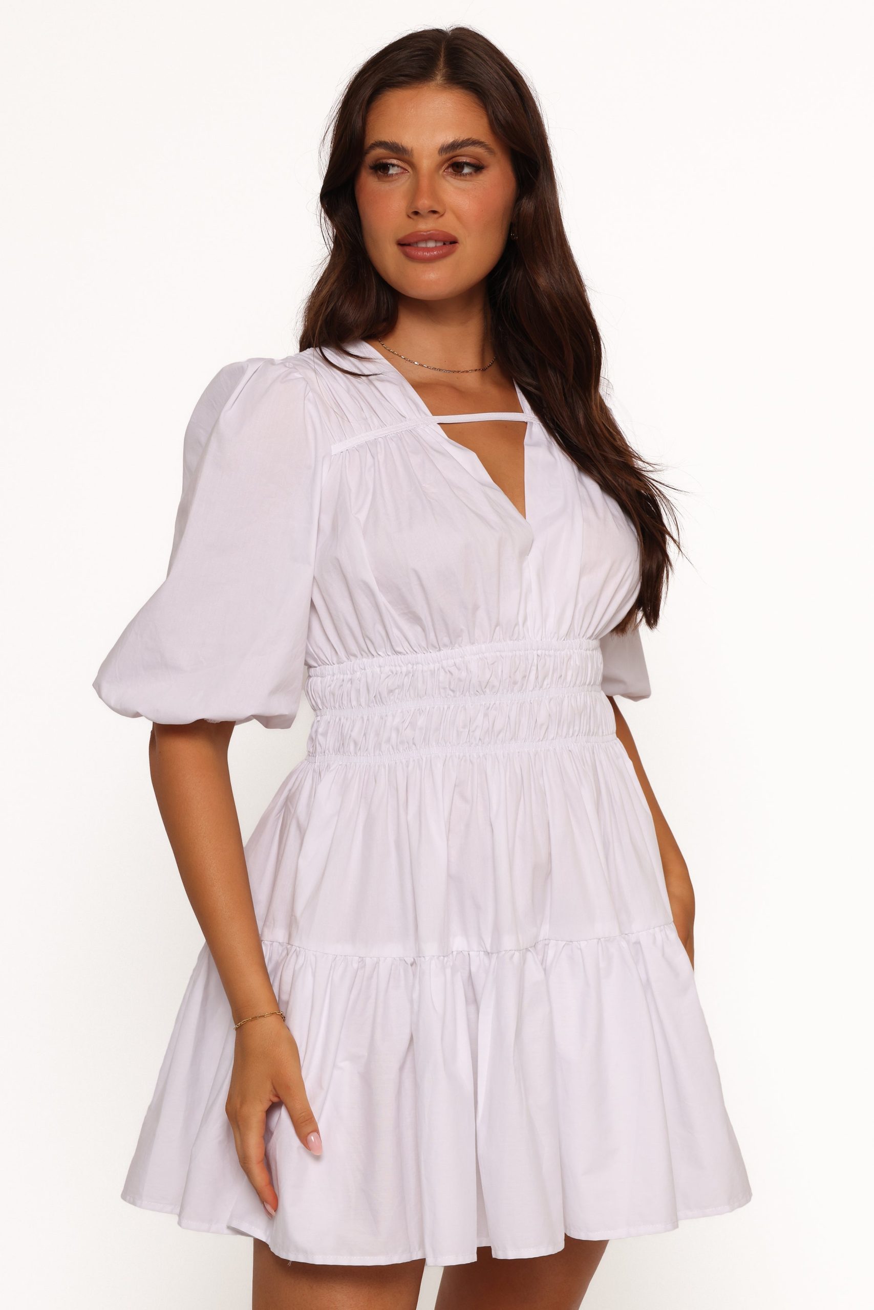 Alessia Mini Dress - White - Image 6