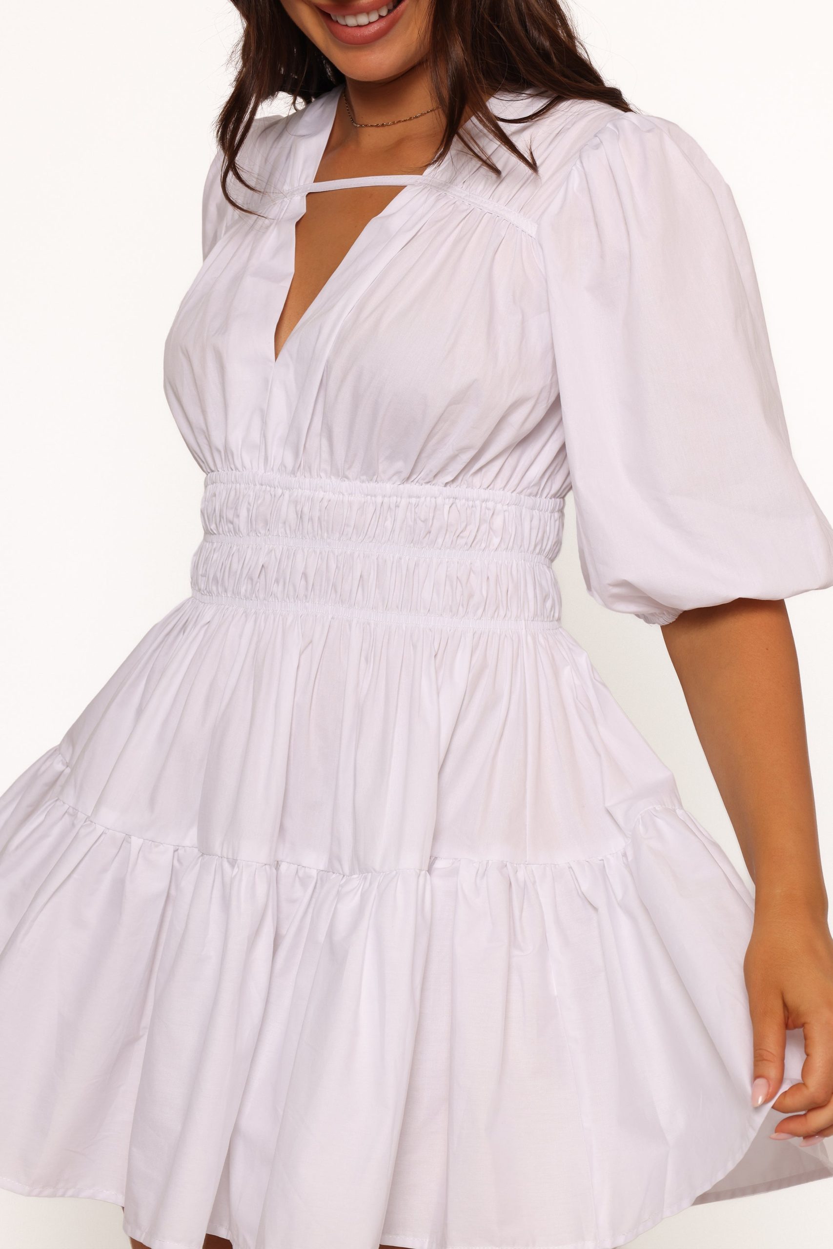 Alessia Mini Dress - White - Image 7