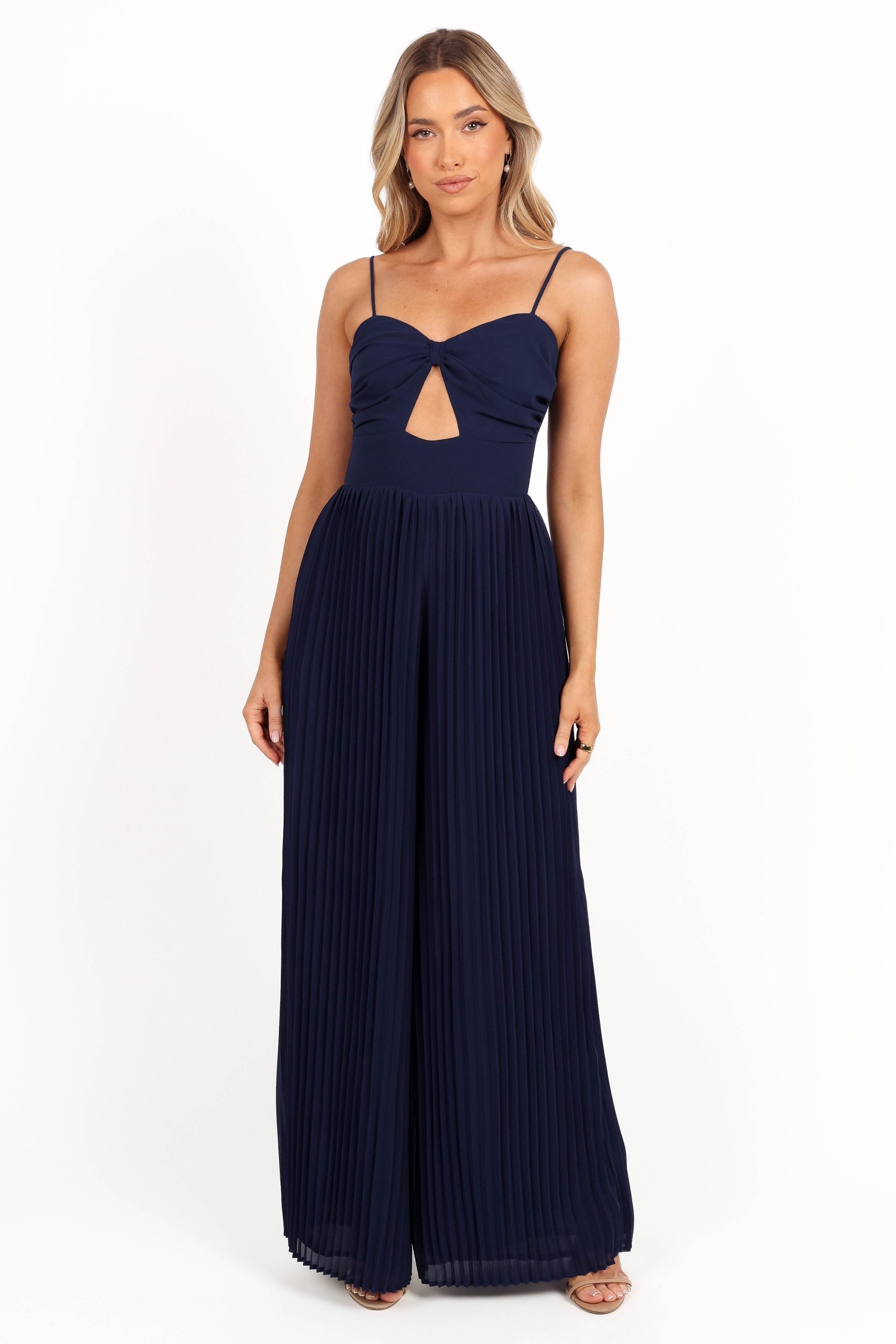Alice Wide Leg Jumpsuit - Navy - Image 2