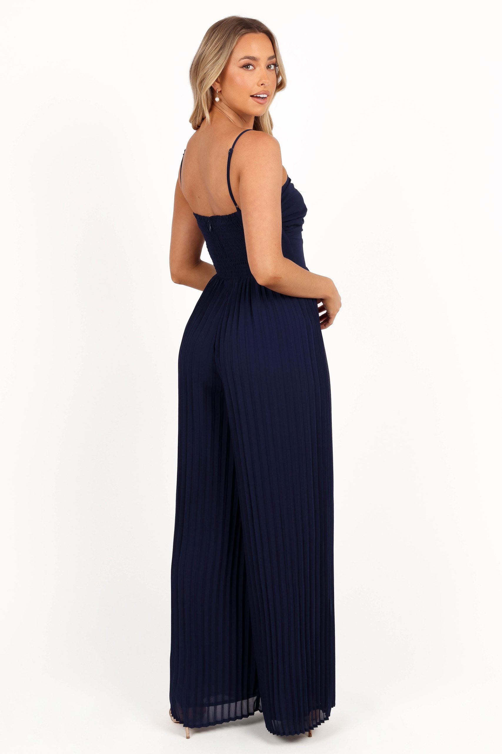 Alice Wide Leg Jumpsuit - Navy - Image 5