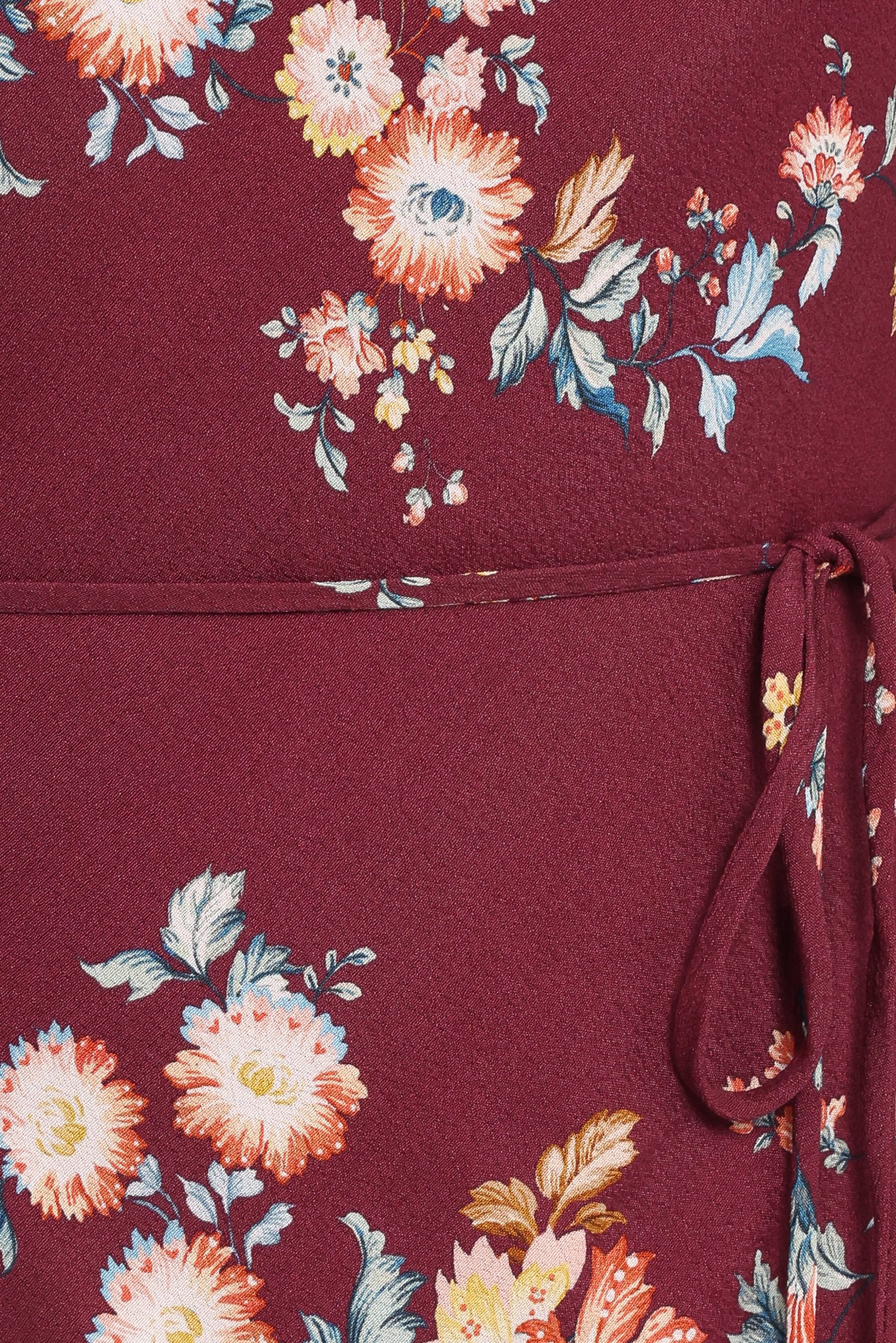 Alima Maxi Dress - Berry Floral - Image 6