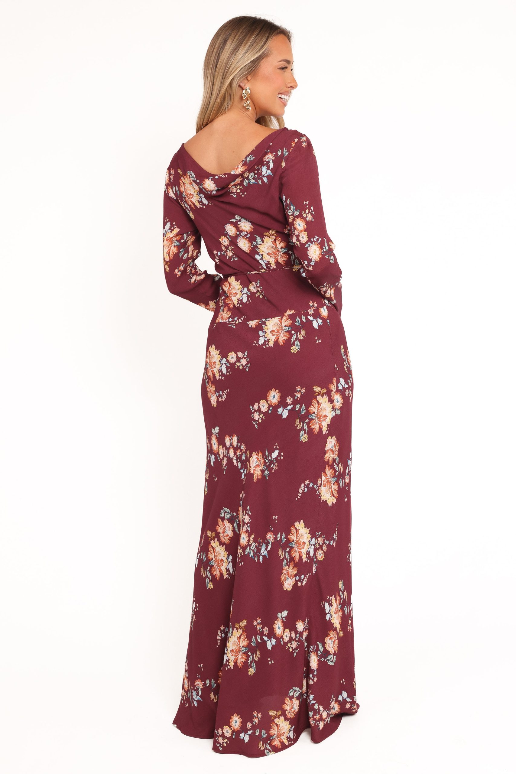 Alima Maxi Dress - Berry Floral - Image 5