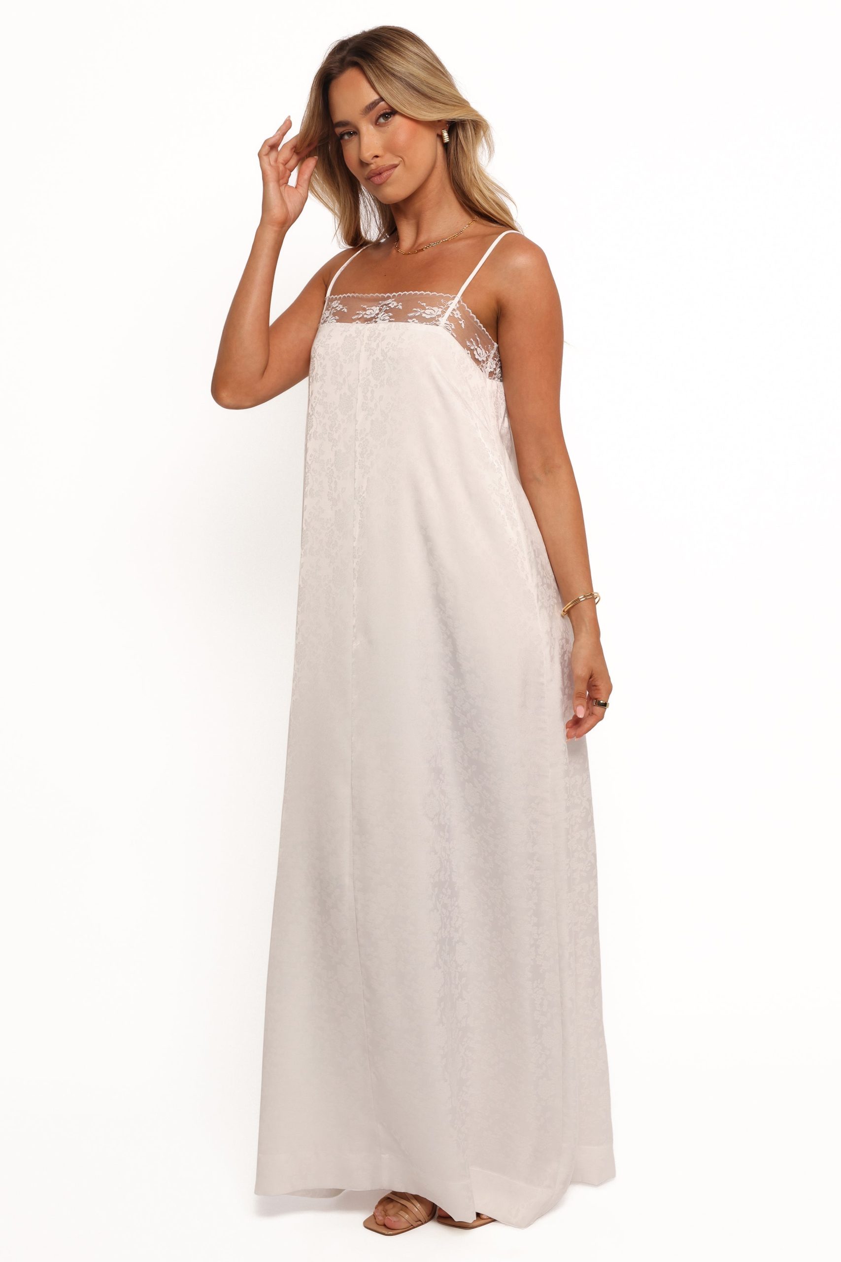 Alisha Maxi Dress - White - Image 5