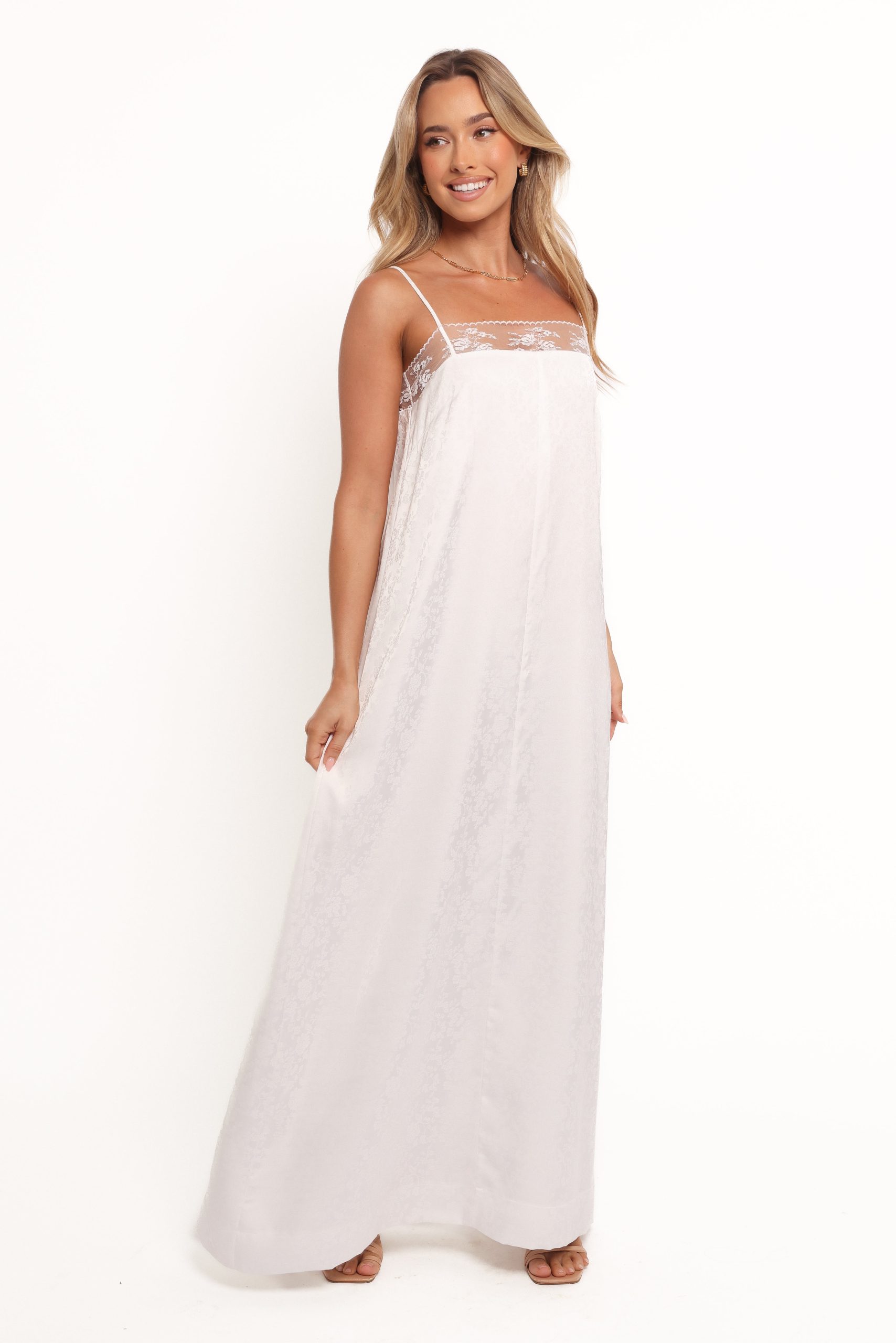 Alisha Maxi Dress - White - Image 4