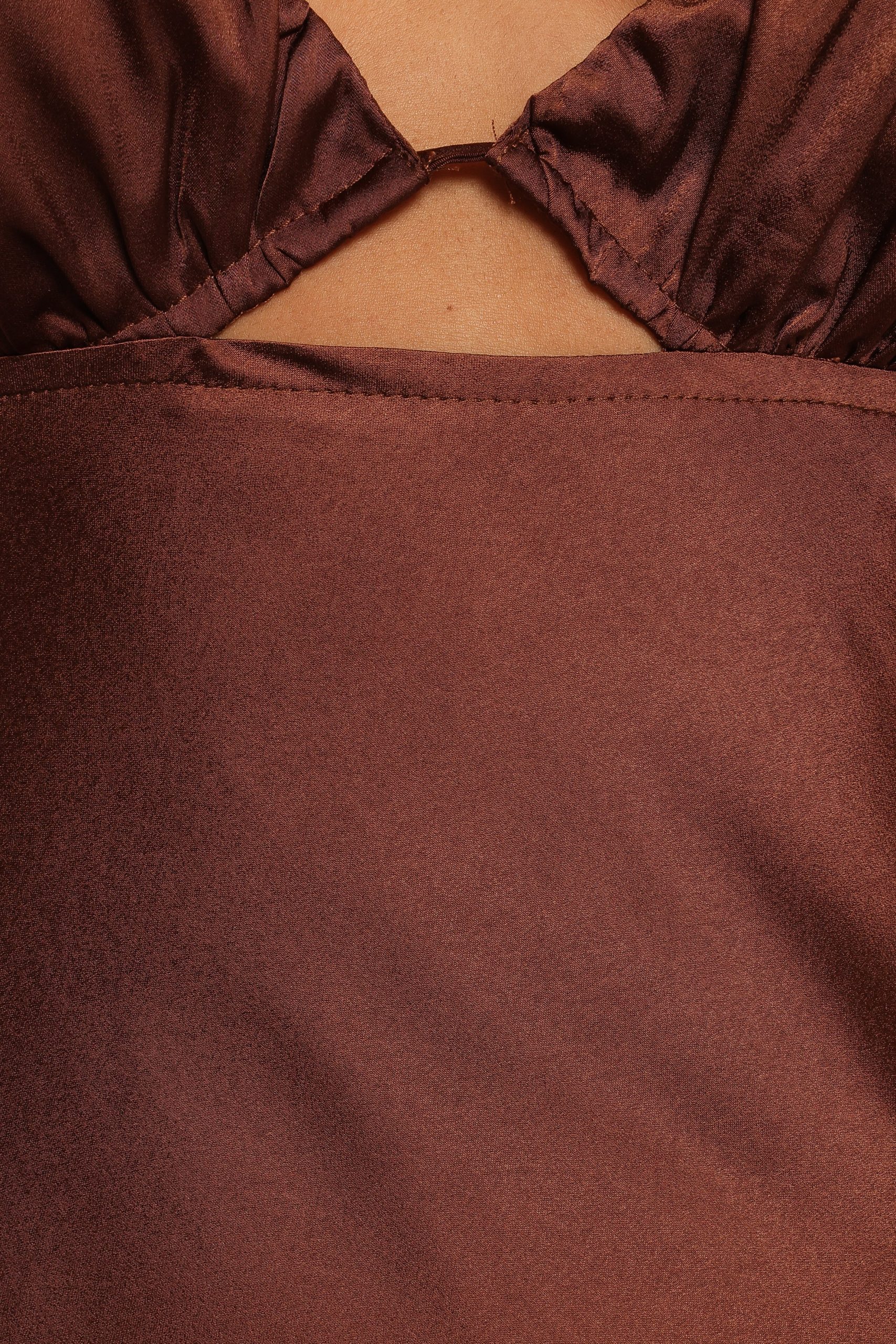 Amalia Maxi Dress - Chocolate - Image 10