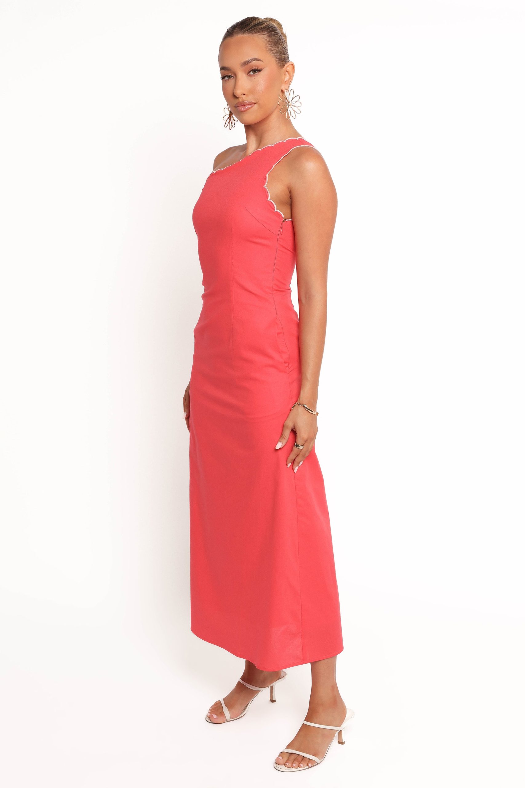 Amani Midi Dress - Coral - Image 4