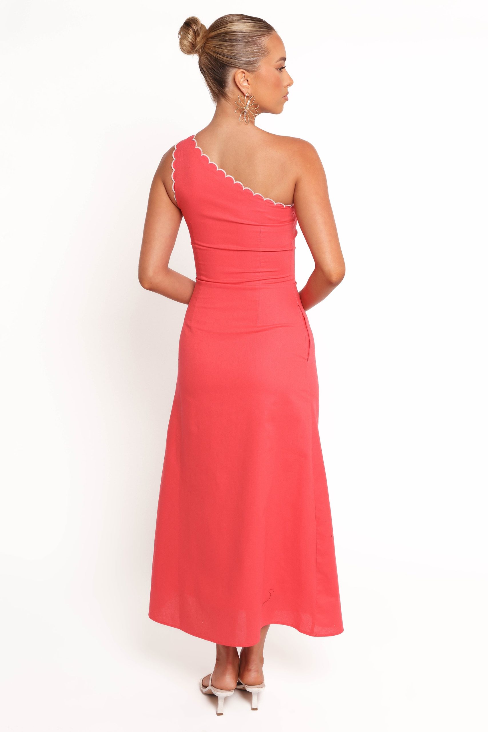 Amani Midi Dress - Coral - Image 5