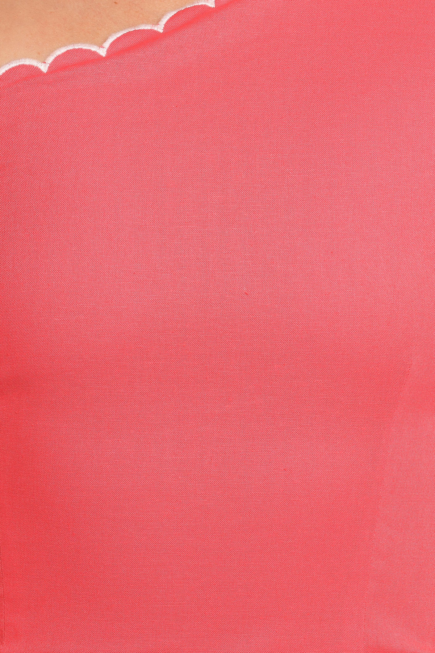 Amani Midi Dress - Coral - Image 7