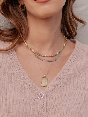 Amber Necklace - Gold