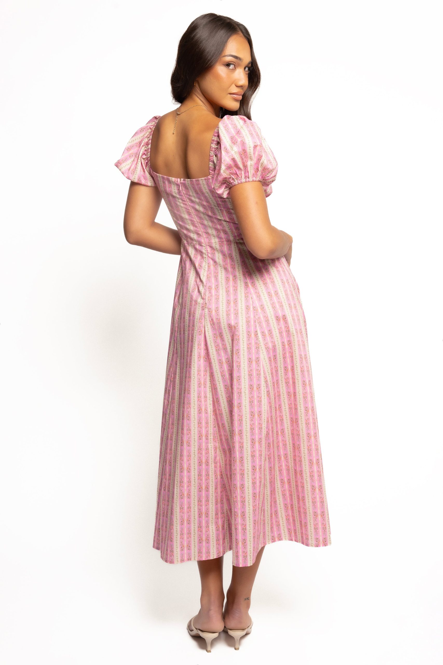 Amethyst Midi Dress - Pink - Image 3