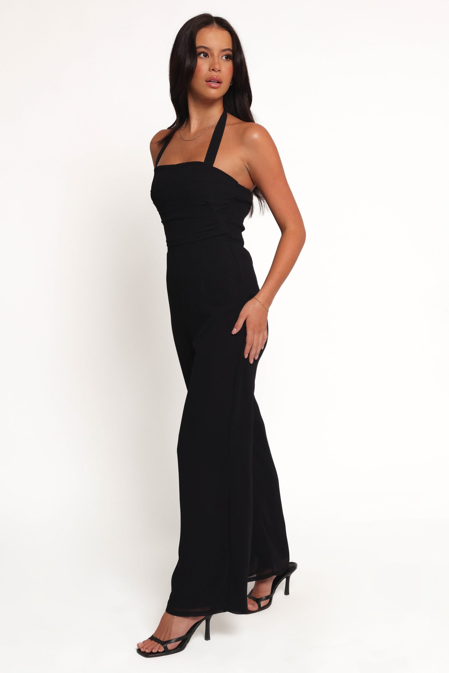Amhran Halter Jumpsuit - Black - Image 3