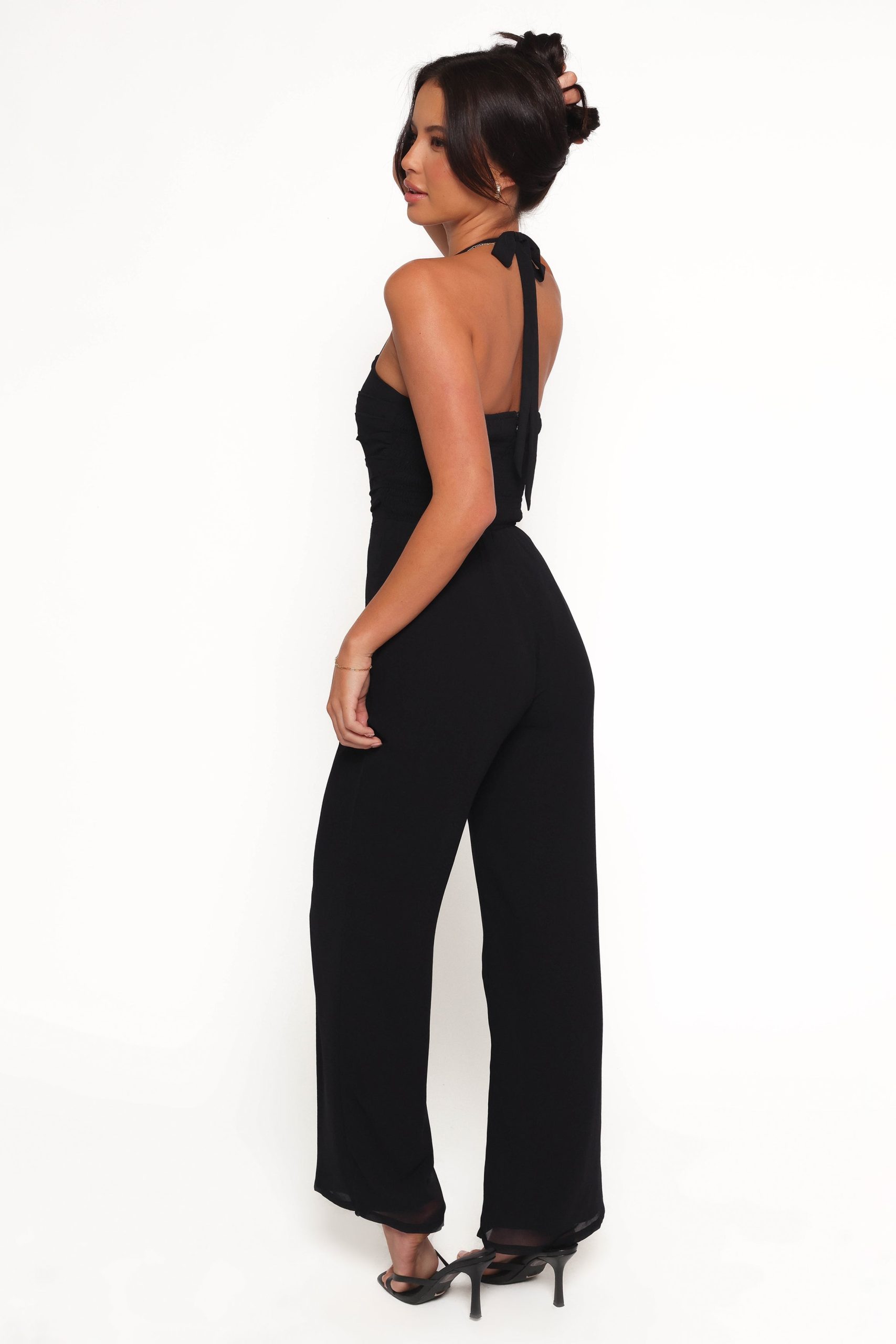 Amhran Halter Jumpsuit - Black - Image 2