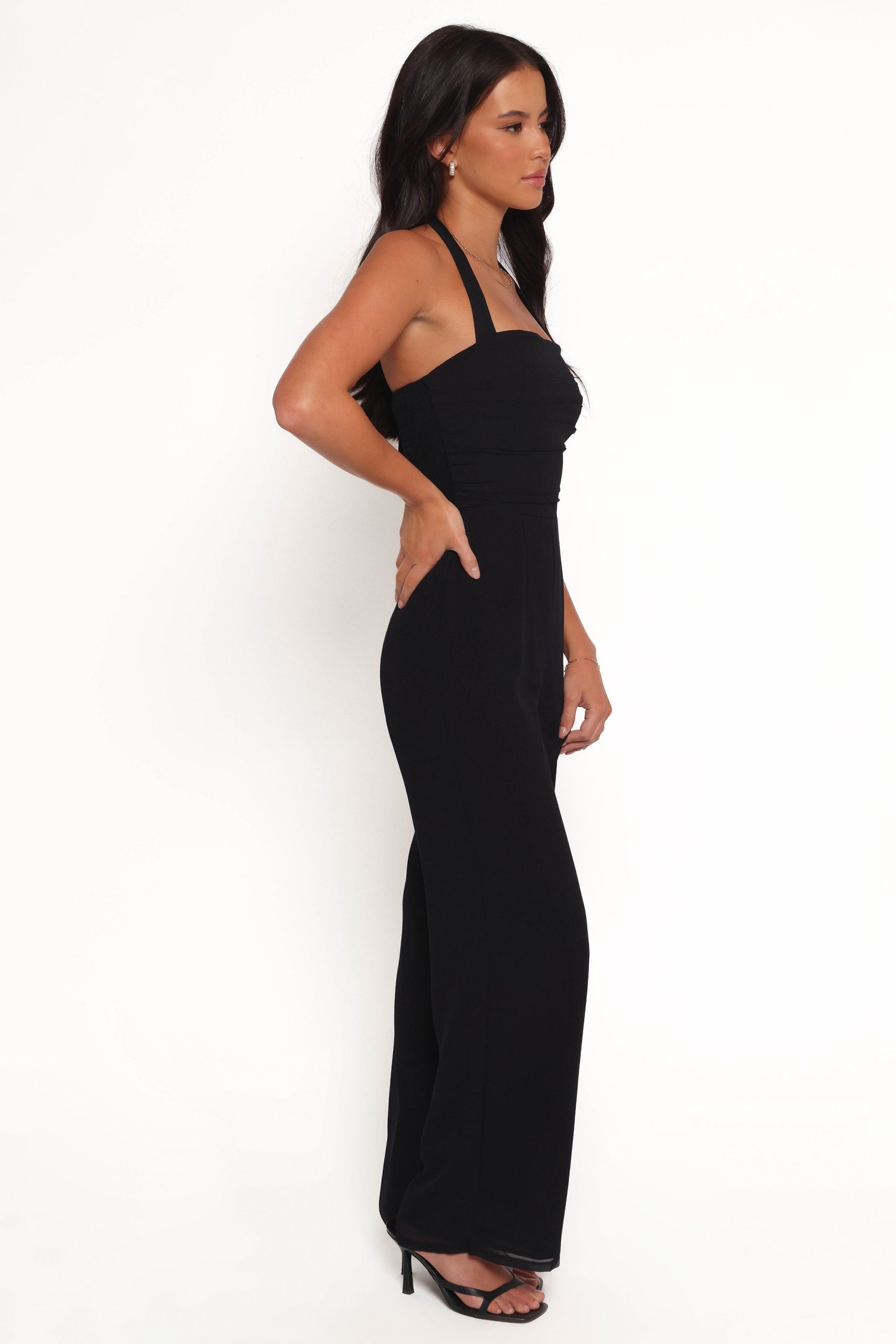 Amhran Halter Jumpsuit - Black - Image 5