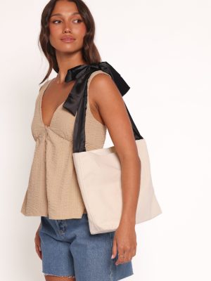 Amity Bow Bag - White