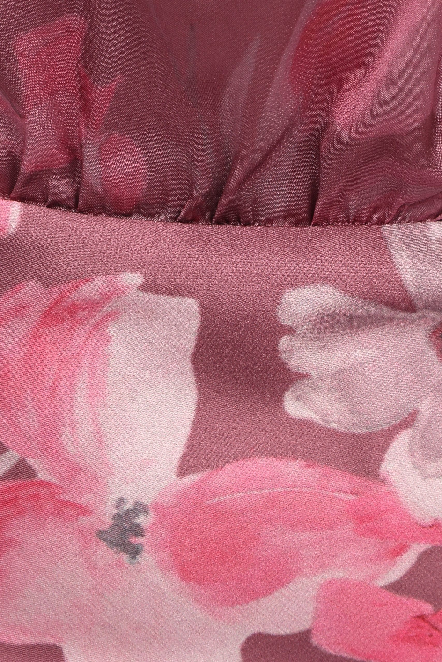 Anabelle Halter Neck Midi Dress - Dark Rose Floral - Image 9