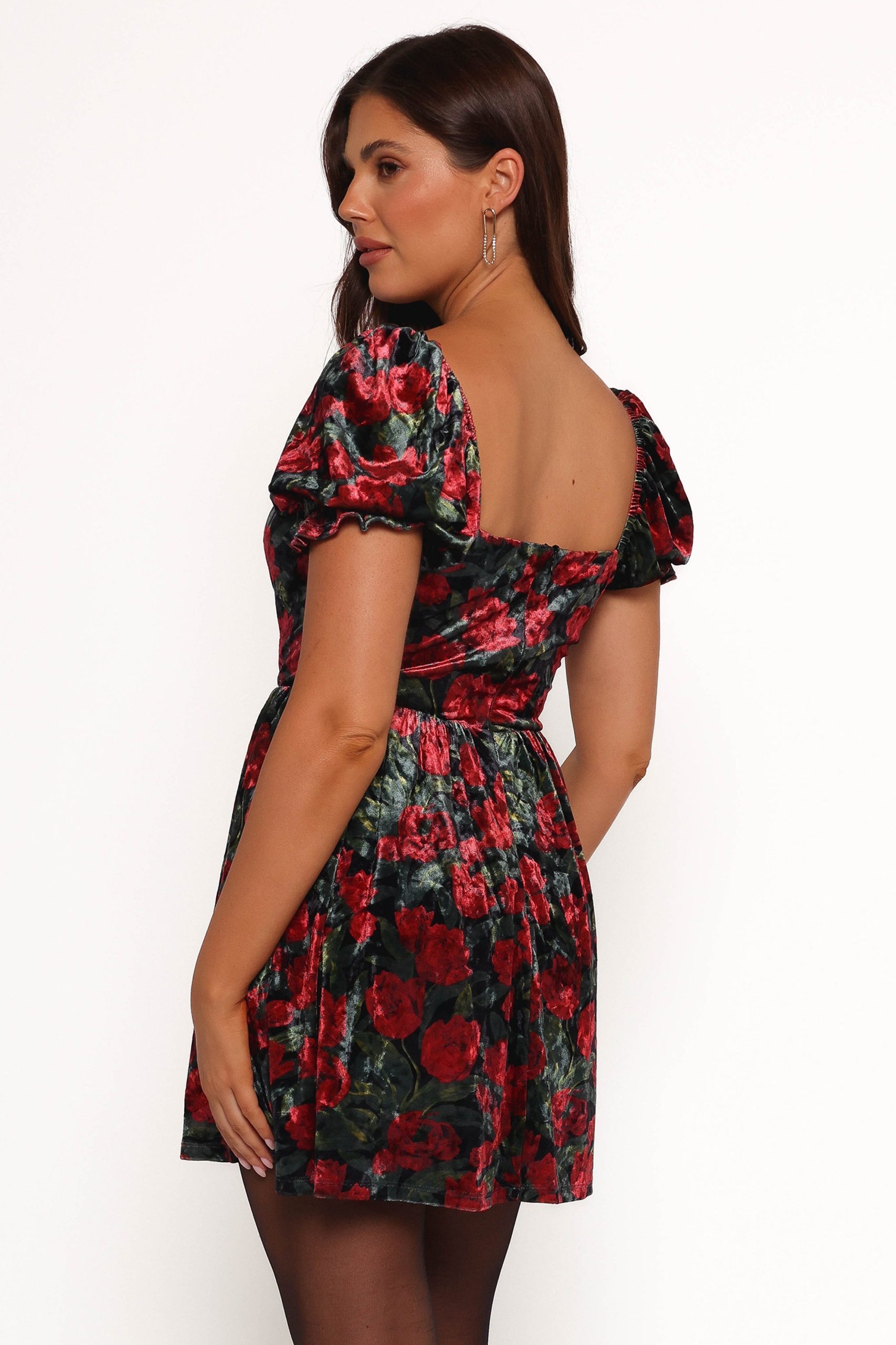 Anders Mini Dress - Black/Red - Image 7