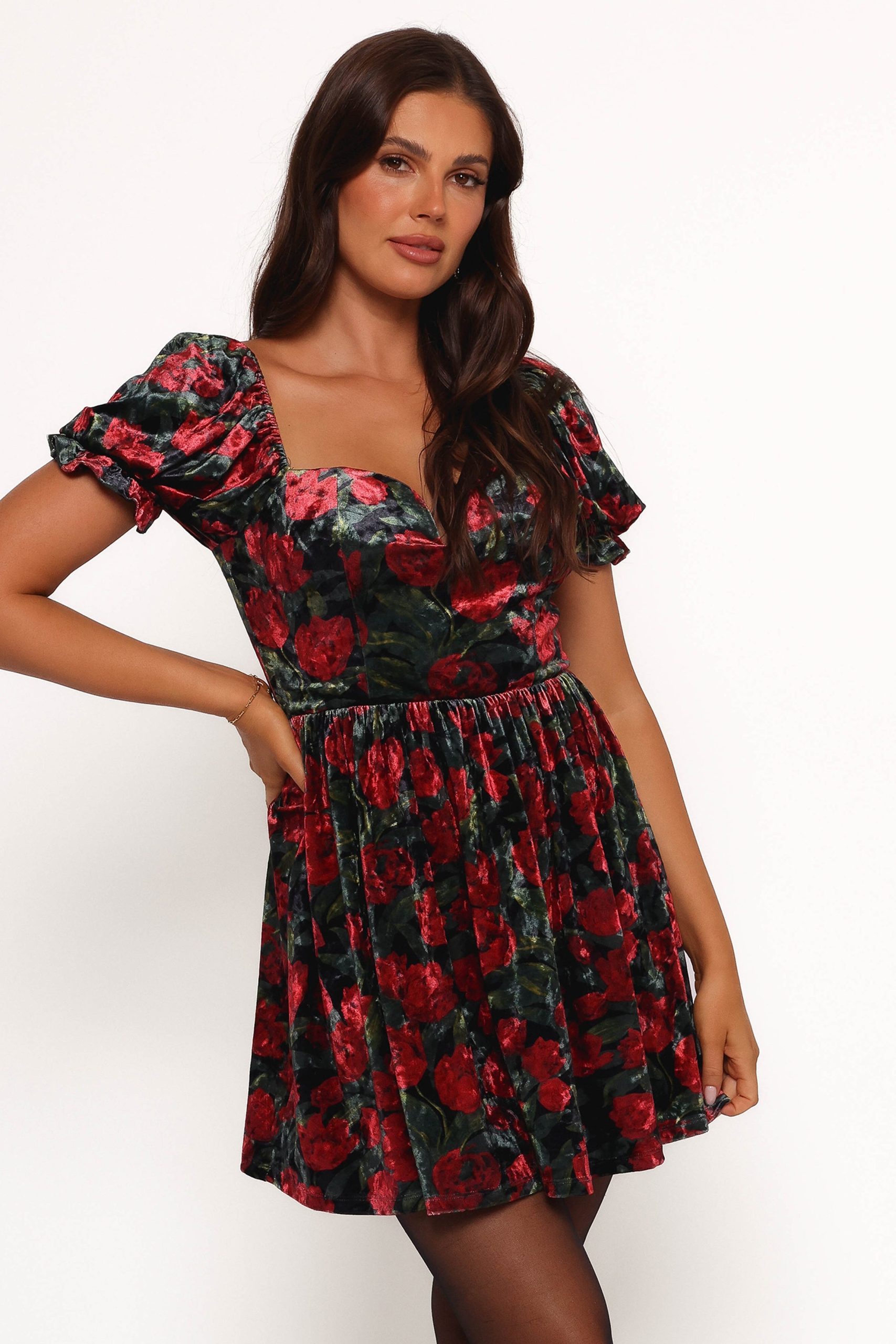 Anders Mini Dress - Black/Red - Image 6