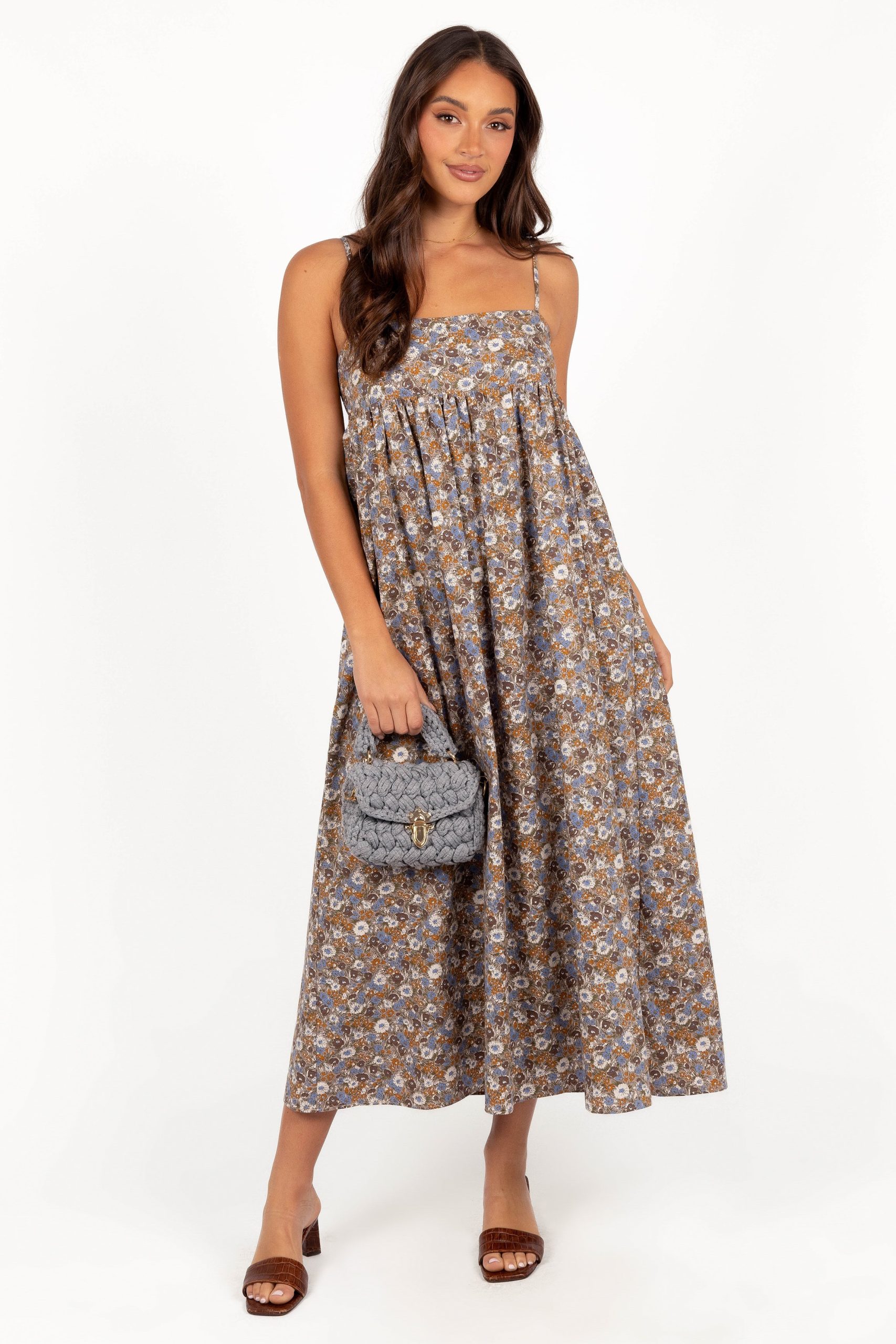 Andy Maxi Dress - Olive Ditsy Floral - Image 3