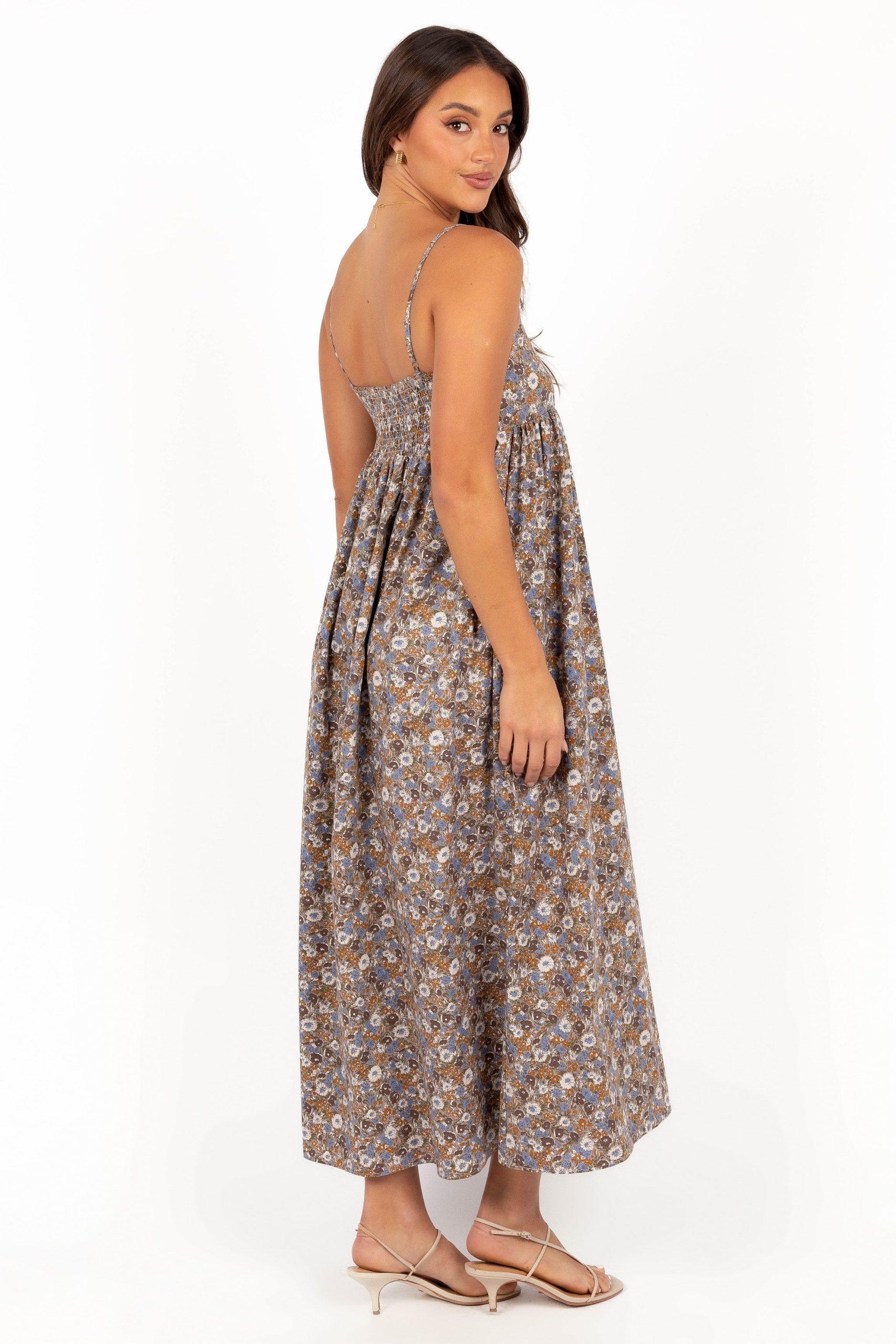 Andy Maxi Dress - Olive Ditsy Floral - Image 6