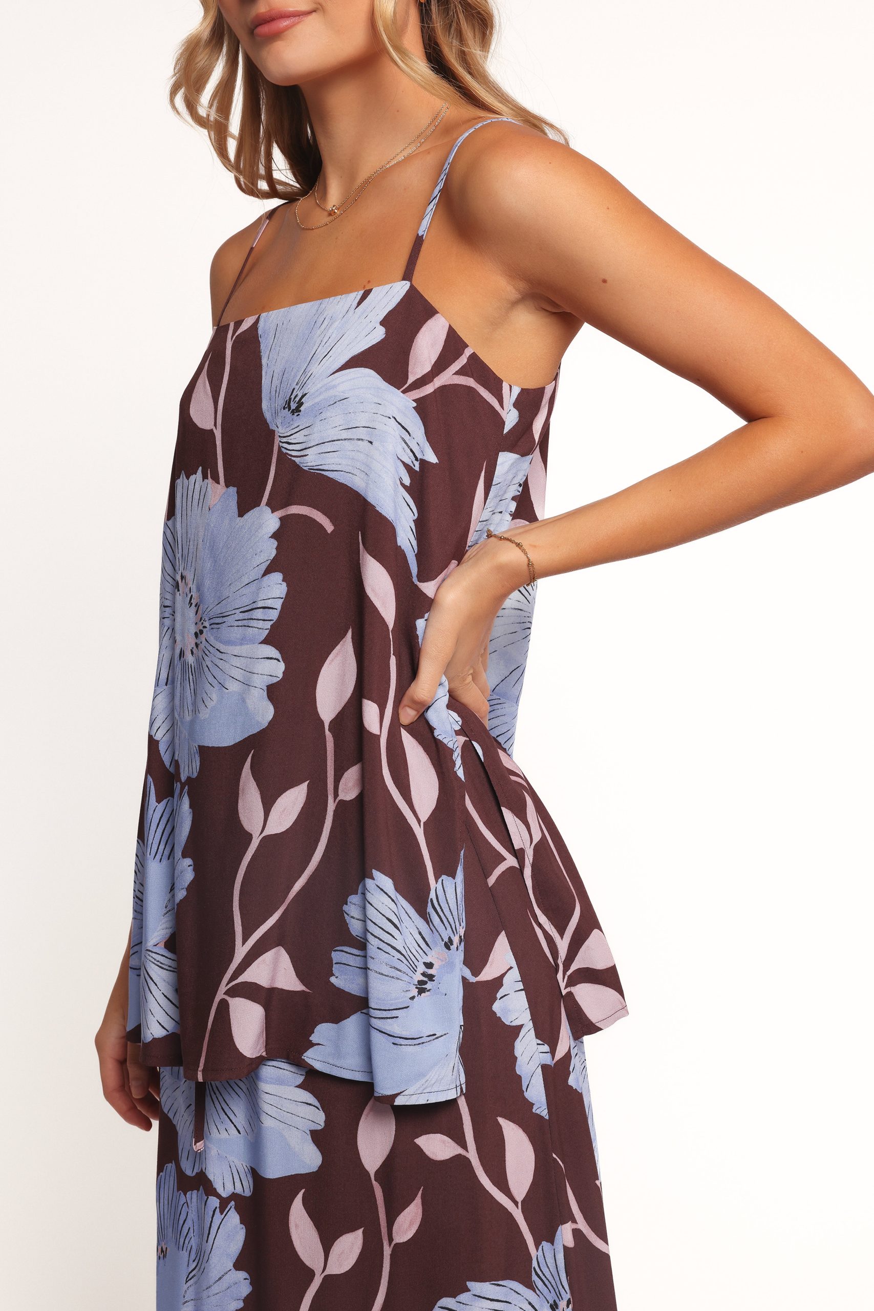 Angie Top - Blue Poppies - Image 3