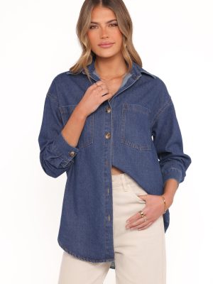 Anicia Denim Shirt - Dark