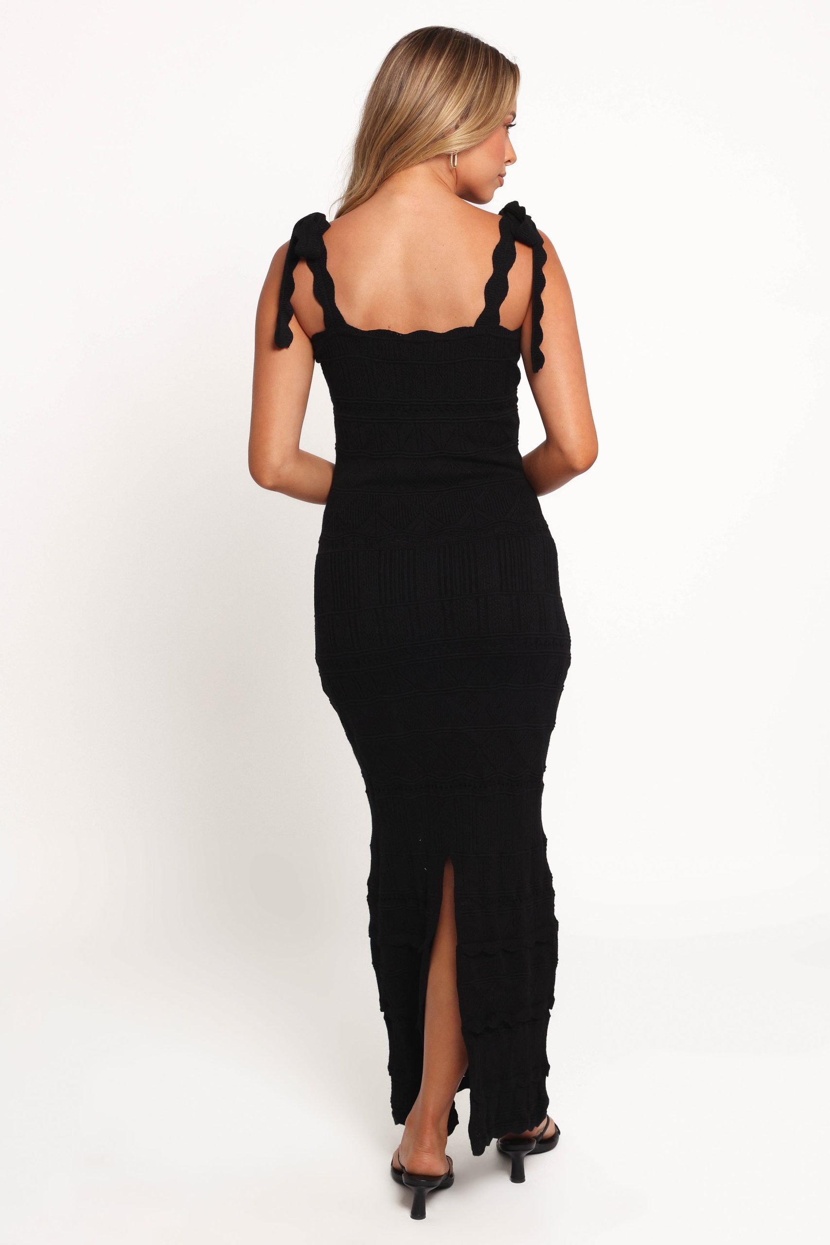 Anicia Midi Dress - Black - Image 4