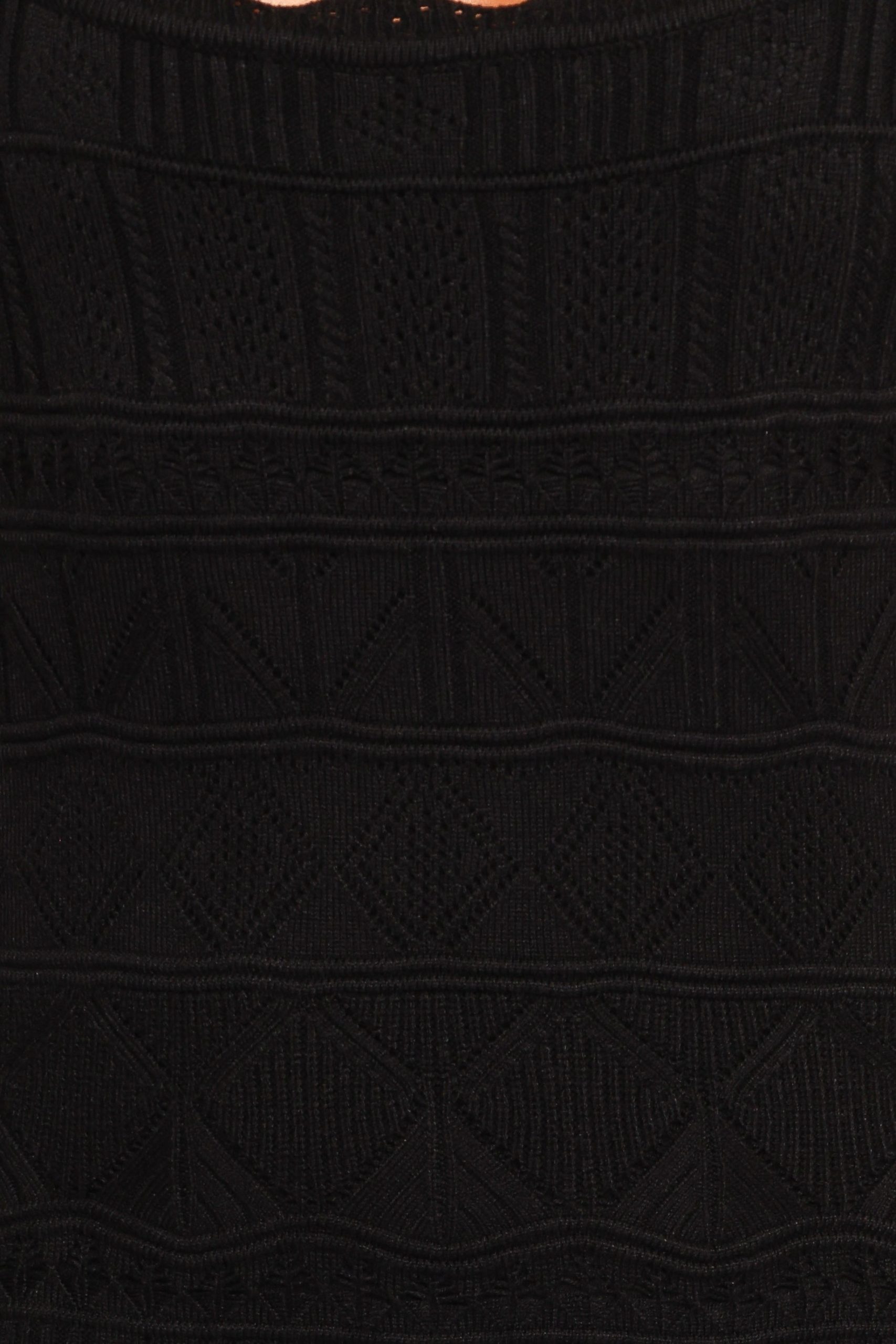 Anicia Midi Dress - Black - Image 6