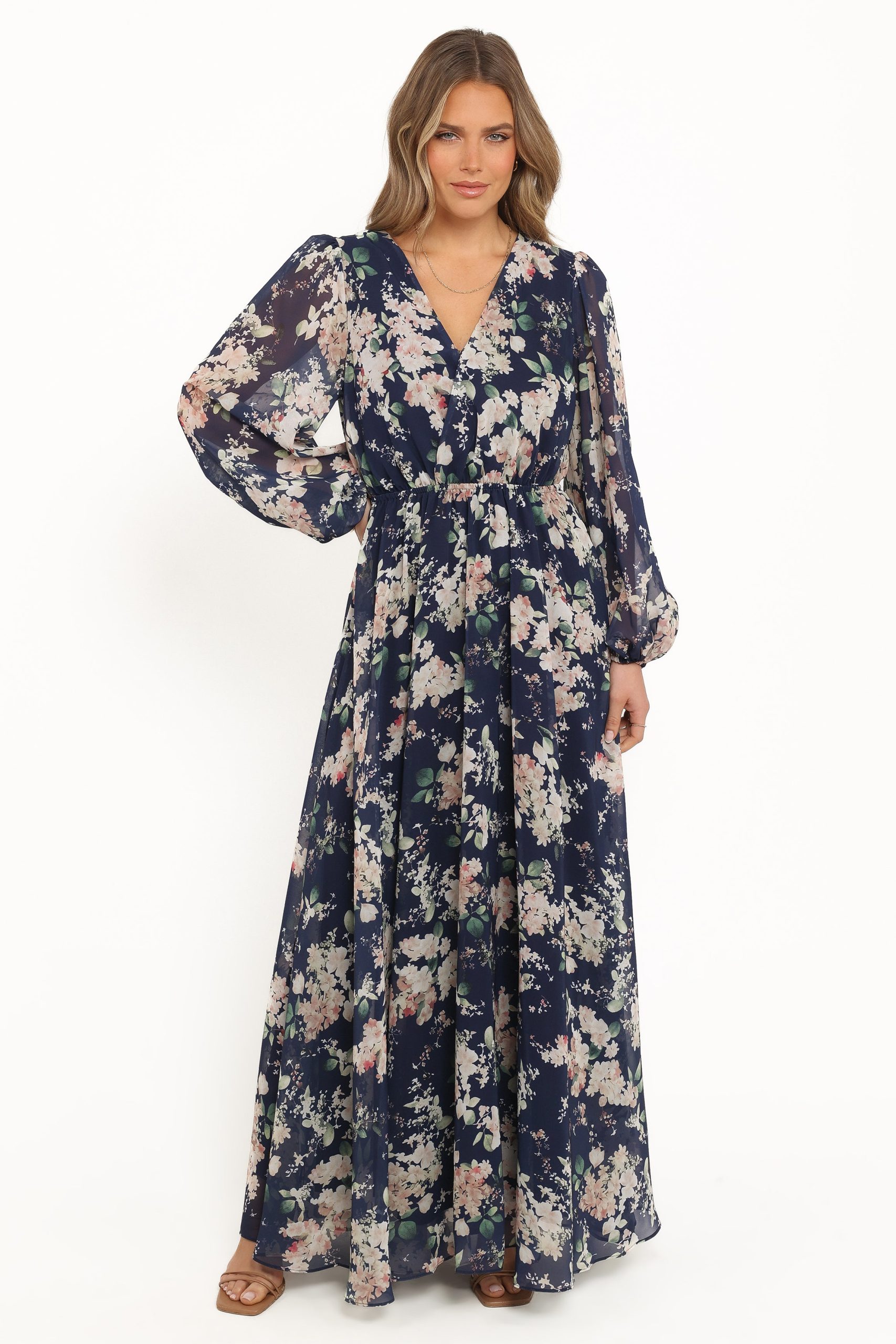 Anisa Maxi Dress - Navy Floral - Image 6