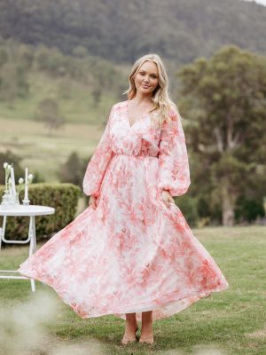 Anisa Maxi Dress - Pink Floral