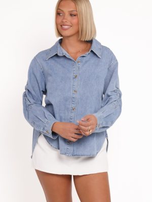 Antonella Denim Shirt - Denim Blue