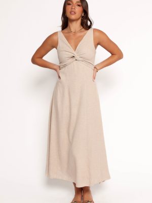 Archer Midi Dress - Oatmeal