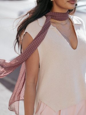 Asha Knitted Top - Beige