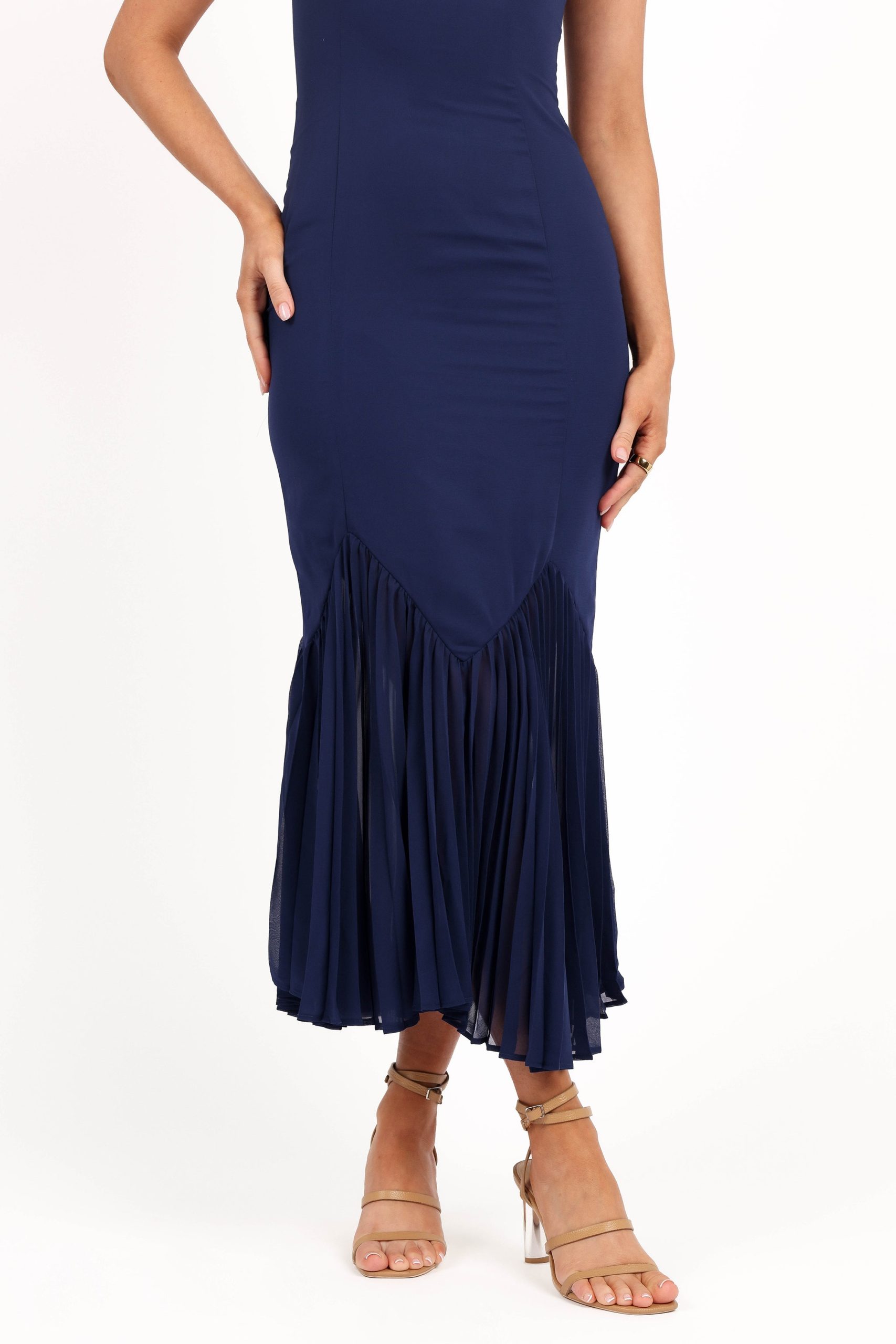 Ashton Midi Dress - Navy - Image 8