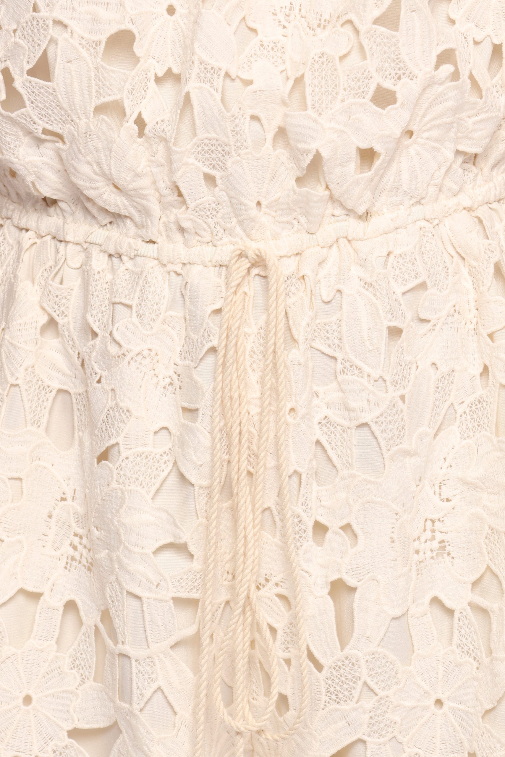 Athina Lace Romper - White - Image 7