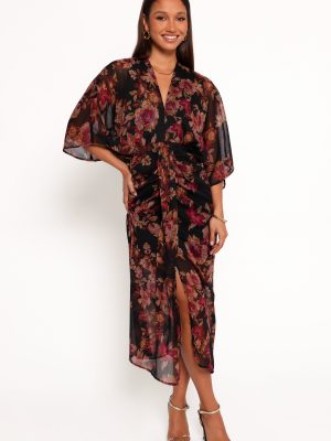 Audrina Maxi Dress - Deep Night Floral