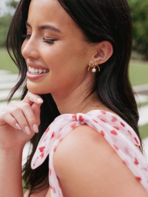 Aurora Bow Earrings - Gold