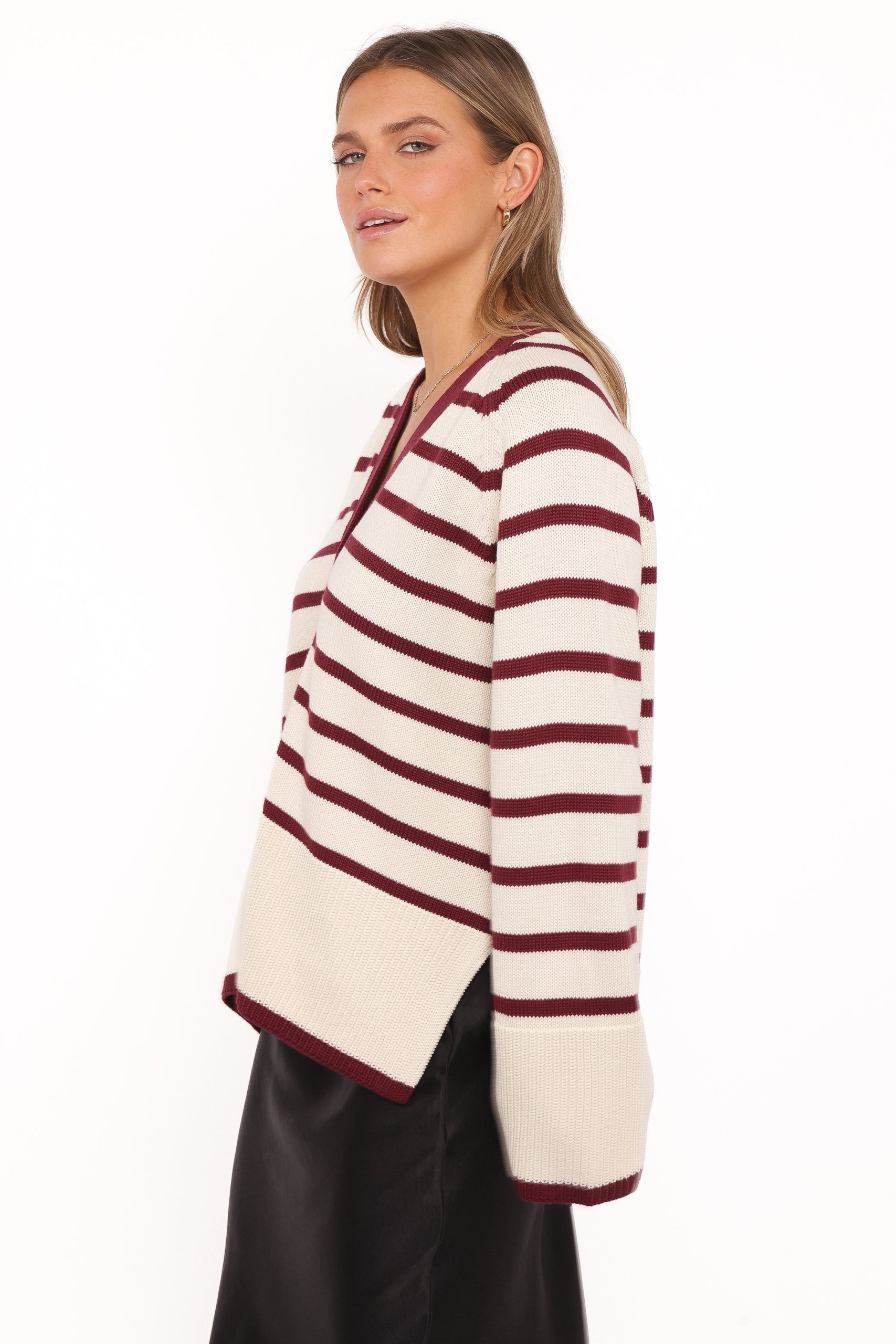 Aydee Cardigan - Cherry Stripe - Image 4