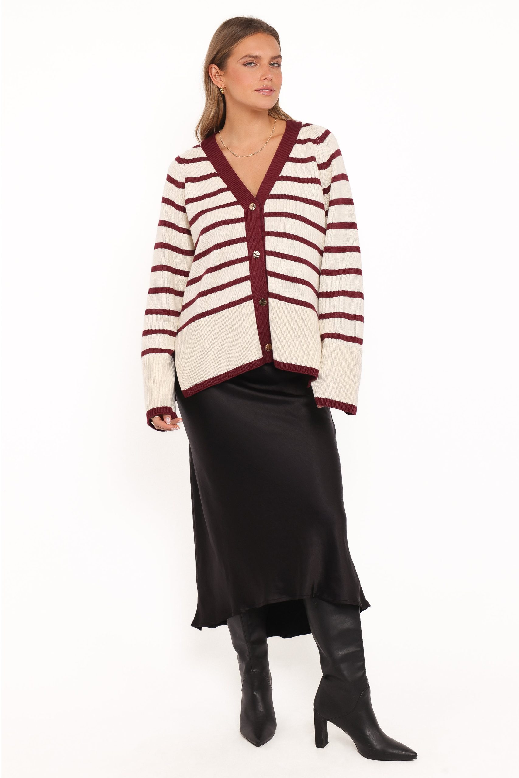 Aydee Cardigan - Cherry Stripe - Image 6