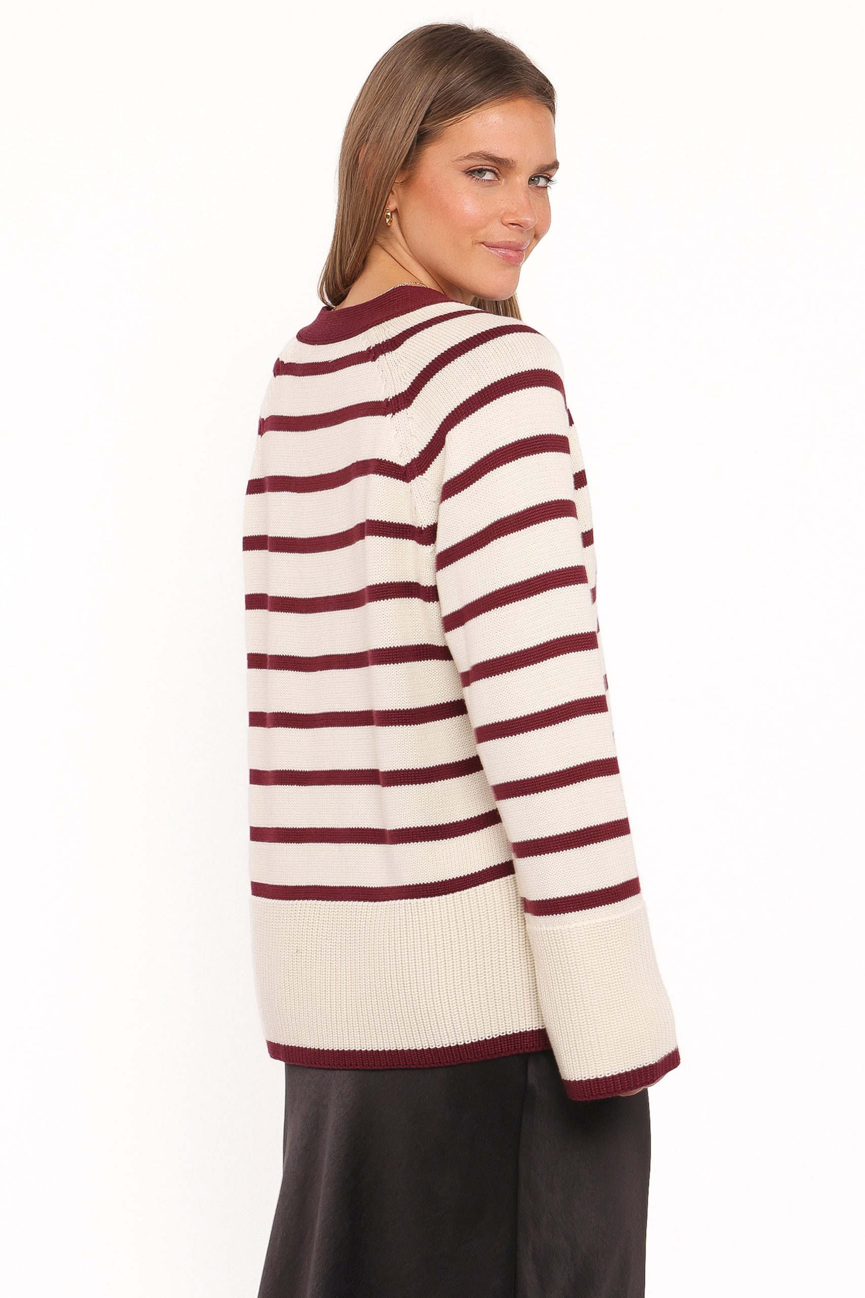 Aydee Cardigan - Cherry Stripe - Image 5