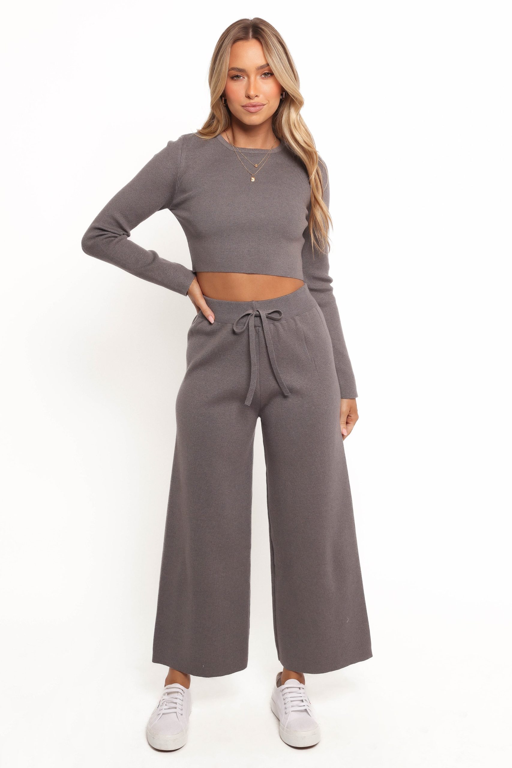 Ayers Long Sleeve Set - Charcoal Grey - Image 2