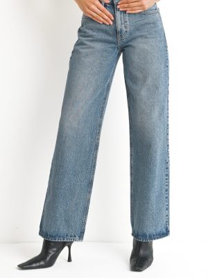 Just Black High Rise Relaxed Straight Jean - Medium