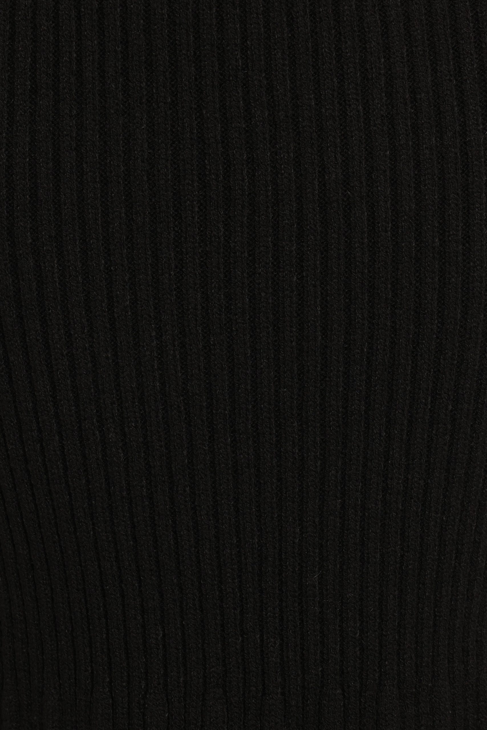 Balla Rib Knit Midi Skirt - Black - Image 7