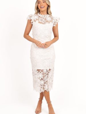 Becca Midi Dress - White