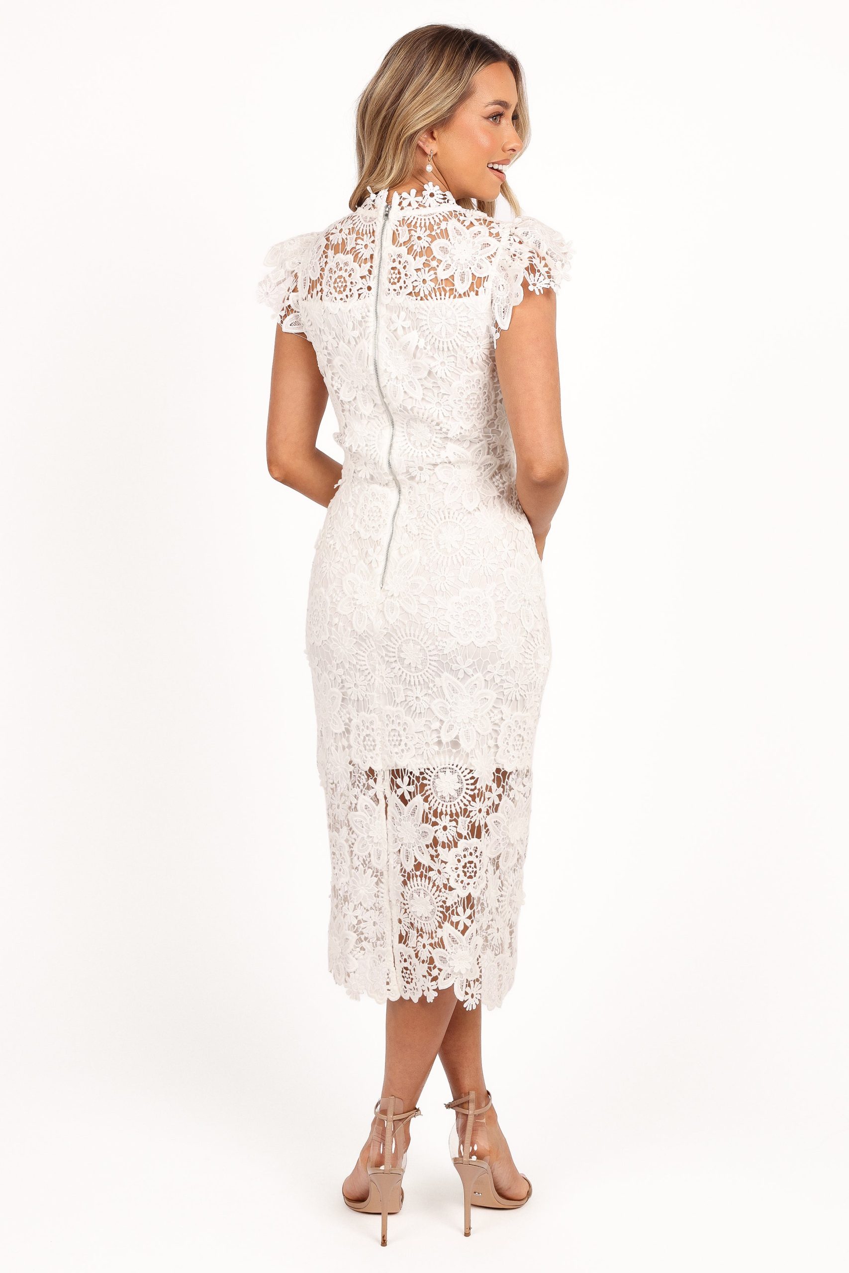 Becca Midi Dress - White - Image 6