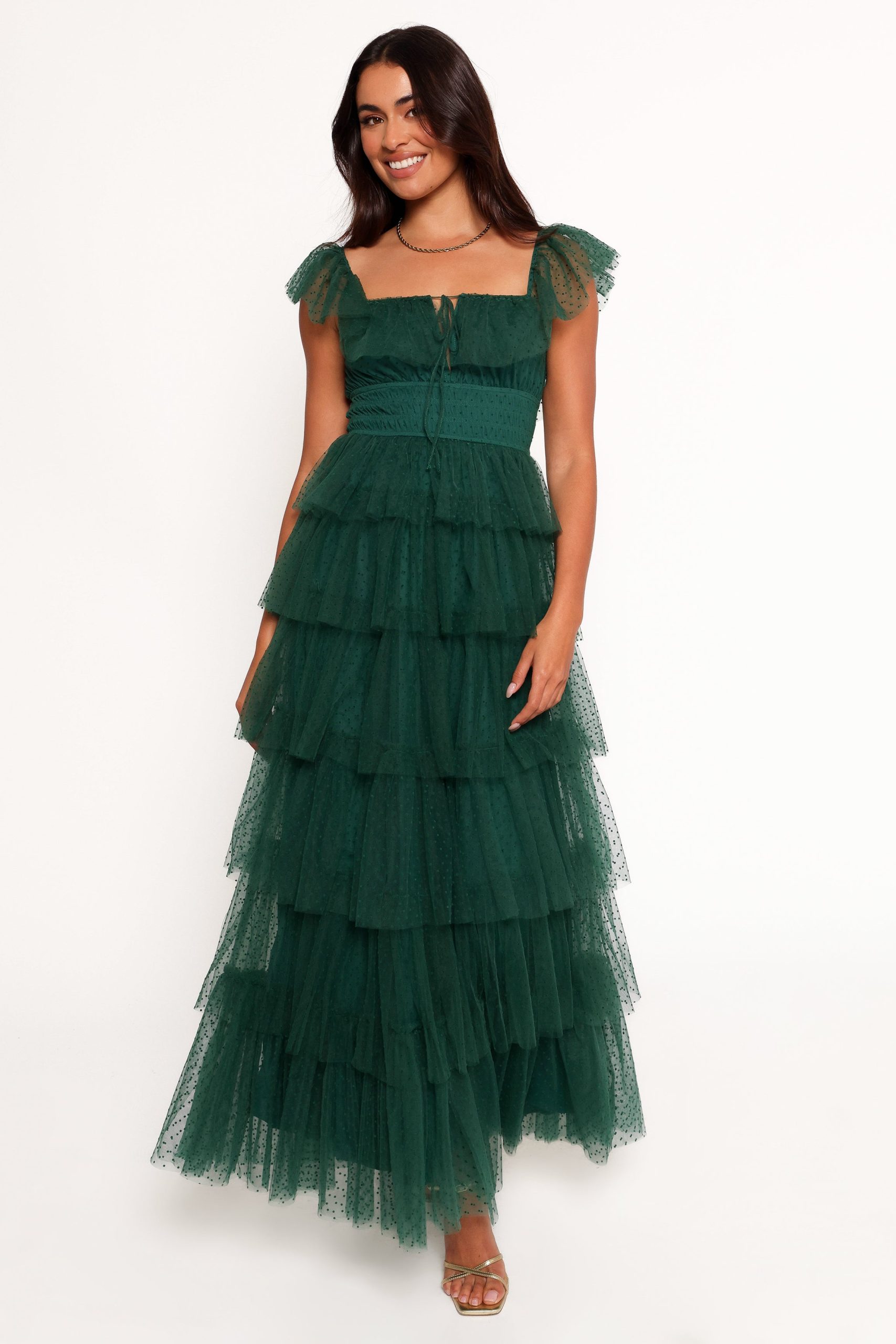 Belle Maxi Dress - Hunter Green - Image 2