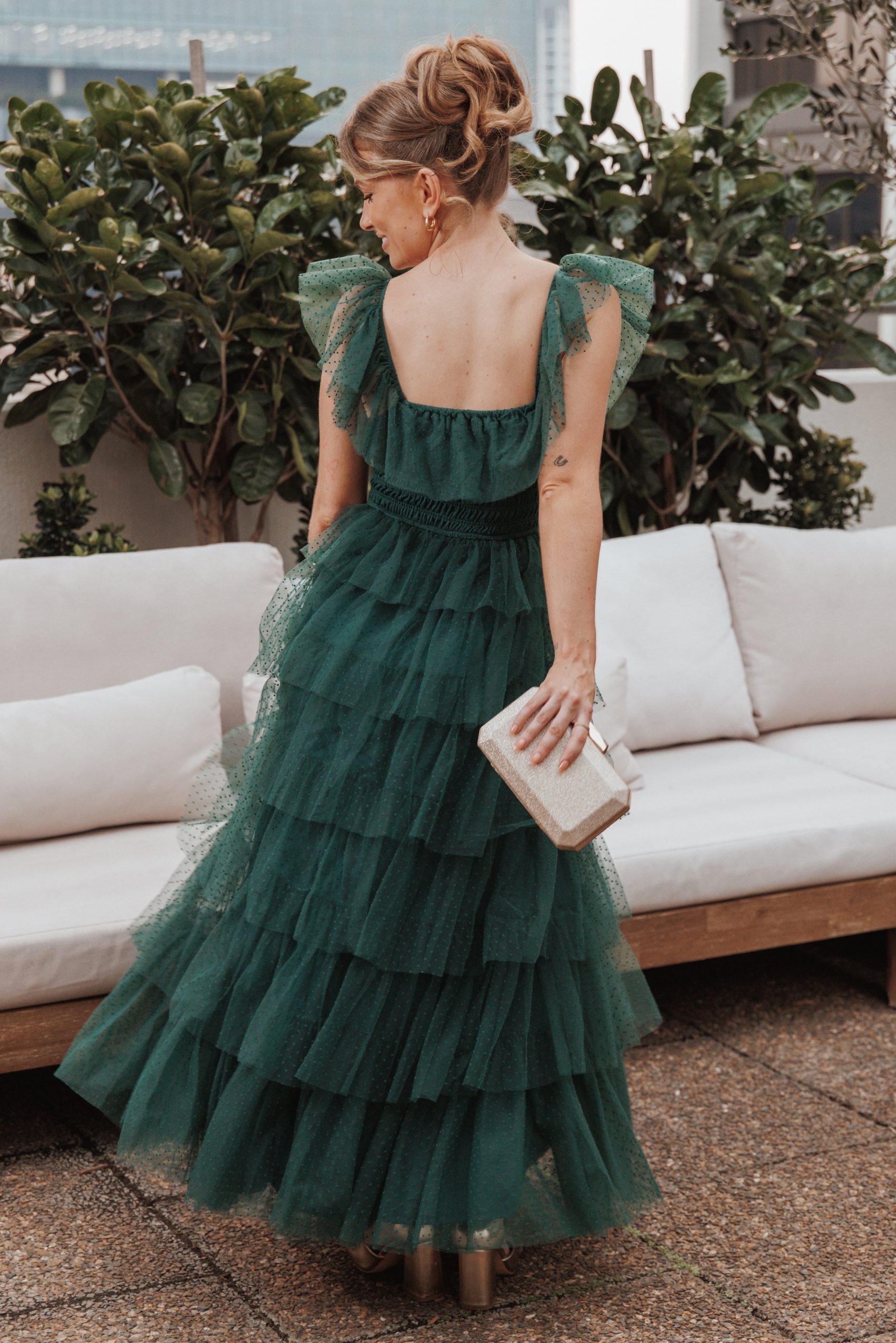 Belle Maxi Dress - Hunter Green - Image 8