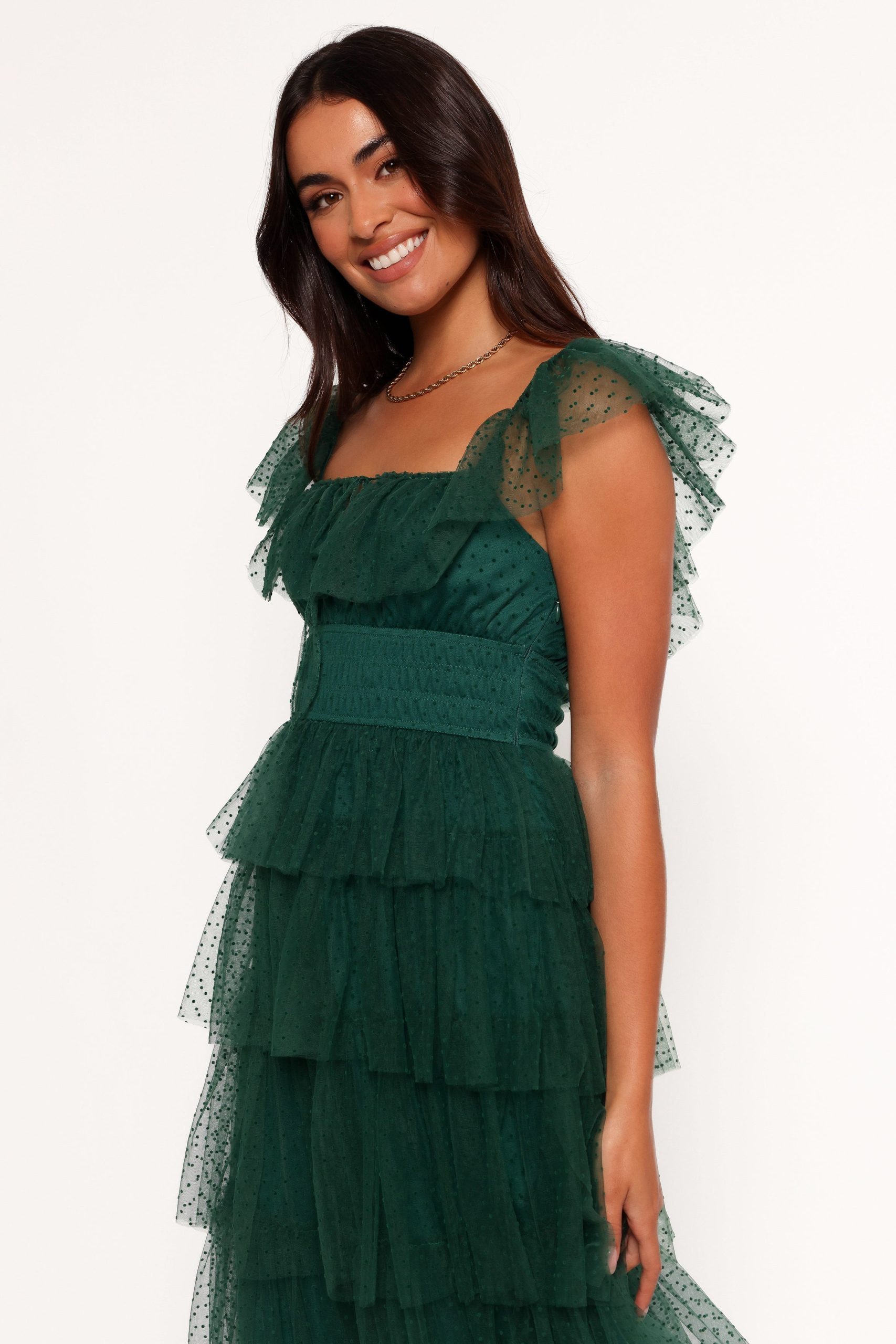 Belle Maxi Dress - Hunter Green - Image 3