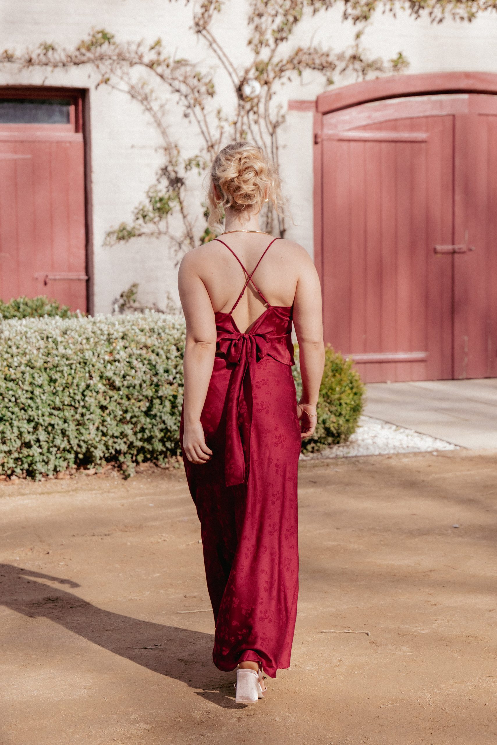 Belle Two Piece Set - Burgundy - Image 9
