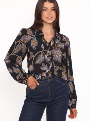 Bennett Shirt - Black Floral