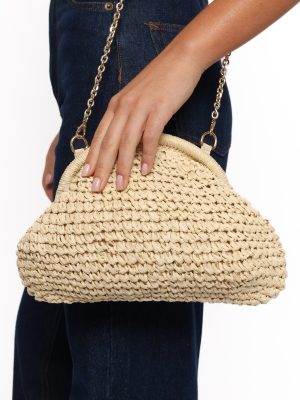 Bett Clutch Bag - Natural/Raffia